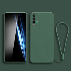 Ultra-thin Silicone Gel Soft Case 360 Degrees Cover YK3 for Xiaomi Redmi 9 Power Midnight Green