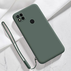 Ultra-thin Silicone Gel Soft Case 360 Degrees Cover YK3 for Xiaomi Redmi 9C Midnight Green