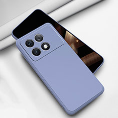 Ultra-thin Silicone Gel Soft Case 360 Degrees Cover YK3 for Xiaomi Redmi K70 5G Lavender Gray