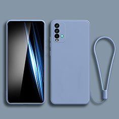 Ultra-thin Silicone Gel Soft Case 360 Degrees Cover YK3 for Xiaomi Redmi Note 9 4G Lavender Gray