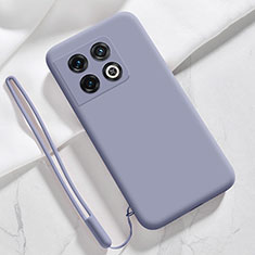 Ultra-thin Silicone Gel Soft Case 360 Degrees Cover YK4 for OnePlus 10 Pro 5G Lavender Gray