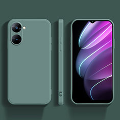 Ultra-thin Silicone Gel Soft Case 360 Degrees Cover YK4 for Realme V30 5G Midnight Green