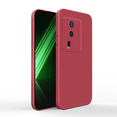 Ultra-thin Silicone Gel Soft Case 360 Degrees Cover YK4 for Vivo iQOO Neo7 SE Red