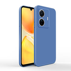 Ultra-thin Silicone Gel Soft Case 360 Degrees Cover YK4 for Vivo iQOO Z6 Pro 5G Blue