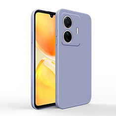 Ultra-thin Silicone Gel Soft Case 360 Degrees Cover YK4 for Vivo iQOO Z6 Pro 5G Lavender Gray