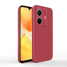 Ultra-thin Silicone Gel Soft Case 360 Degrees Cover YK4 for Vivo iQOO Z6 Pro 5G Red