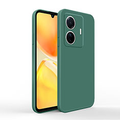 Ultra-thin Silicone Gel Soft Case 360 Degrees Cover YK4 for Vivo T1 5G Midnight Green