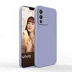 Ultra-thin Silicone Gel Soft Case 360 Degrees Cover YK4 for Vivo V23 5G Lavender Gray