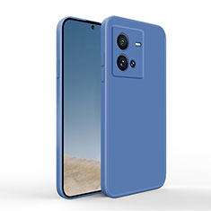 Ultra-thin Silicone Gel Soft Case 360 Degrees Cover YK4 for Vivo V25e Blue