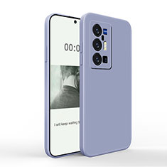 Ultra-thin Silicone Gel Soft Case 360 Degrees Cover YK4 for Vivo X70 Pro+ Plus 5G Lavender Gray