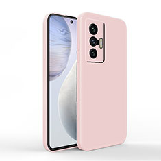 Ultra-thin Silicone Gel Soft Case 360 Degrees Cover YK4 for Vivo X70t Pink