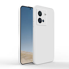 Ultra-thin Silicone Gel Soft Case 360 Degrees Cover YK4 for Vivo X80 Lite 5G White