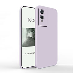 Ultra-thin Silicone Gel Soft Case 360 Degrees Cover YK4 for Vivo Y74s 5G Clove Purple