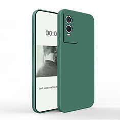 Ultra-thin Silicone Gel Soft Case 360 Degrees Cover YK4 for Vivo Y74s 5G Midnight Green