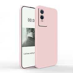 Ultra-thin Silicone Gel Soft Case 360 Degrees Cover YK4 for Vivo Y74s 5G Pink