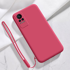 Ultra-thin Silicone Gel Soft Case 360 Degrees Cover YK4 for Xiaomi Civi 5G Red