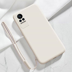 Ultra-thin Silicone Gel Soft Case 360 Degrees Cover YK4 for Xiaomi Civi 5G White