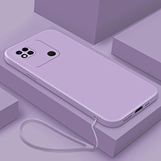 Ultra-thin Silicone Gel Soft Case 360 Degrees Cover YK4 for Xiaomi POCO C3 Purple