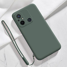 Ultra-thin Silicone Gel Soft Case 360 Degrees Cover YK4 for Xiaomi Redmi 11A 4G Midnight Green