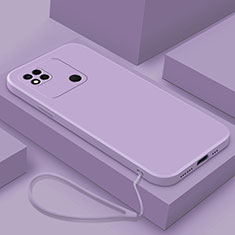 Ultra-thin Silicone Gel Soft Case 360 Degrees Cover YK4 for Xiaomi Redmi 9 India Purple