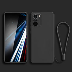 Ultra-thin Silicone Gel Soft Case 360 Degrees Cover YK4 for Xiaomi Redmi K40 5G Black