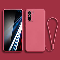 Ultra-thin Silicone Gel Soft Case 360 Degrees Cover YK4 for Xiaomi Redmi K40 Pro+ Plus 5G Hot Pink