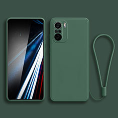 Ultra-thin Silicone Gel Soft Case 360 Degrees Cover YK4 for Xiaomi Redmi K40 Pro+ Plus 5G Midnight Green