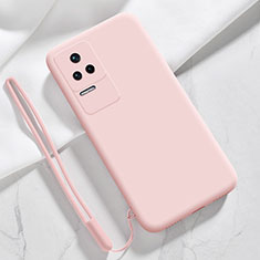 Ultra-thin Silicone Gel Soft Case 360 Degrees Cover YK4 for Xiaomi Redmi K40S 5G Pink