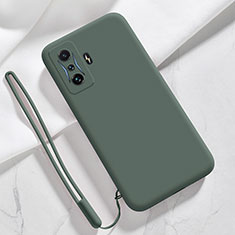 Ultra-thin Silicone Gel Soft Case 360 Degrees Cover YK4 for Xiaomi Redmi K50 Gaming 5G Midnight Green