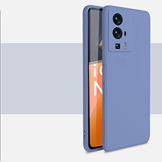 Ultra-thin Silicone Gel Soft Case 360 Degrees Cover YK4 for Xiaomi Redmi K60 5G Lavender Gray