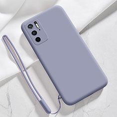 Ultra-thin Silicone Gel Soft Case 360 Degrees Cover YK4 for Xiaomi Redmi Note 10T 5G Lavender Gray