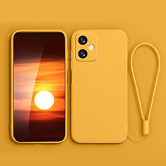 Ultra-thin Silicone Gel Soft Case 360 Degrees Cover YK4 for Xiaomi Redmi Note 12R Pro 5G Yellow