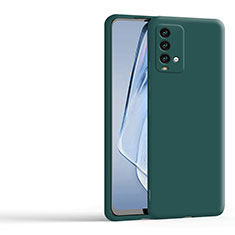 Ultra-thin Silicone Gel Soft Case 360 Degrees Cover YK4 for Xiaomi Redmi Note 9 4G Midnight Green