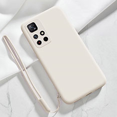 Ultra-thin Silicone Gel Soft Case 360 Degrees Cover YK5 for Xiaomi Poco M4 Pro 5G White