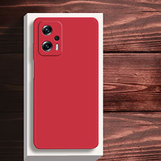 Ultra-thin Silicone Gel Soft Case 360 Degrees Cover YK5 for Xiaomi Redmi Note 12T Pro 5G Red