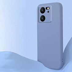 Ultra-thin Silicone Gel Soft Case 360 Degrees Cover YK6 for Xiaomi Mi 13T Pro 5G Lavender Gray