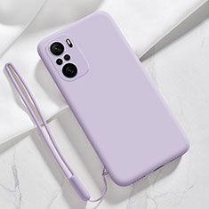 Ultra-thin Silicone Gel Soft Case 360 Degrees Cover YK6 for Xiaomi Poco F3 5G Clove Purple