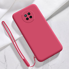 Ultra-thin Silicone Gel Soft Case 360 Degrees Cover YK6 for Xiaomi Redmi Note 9 5G Red