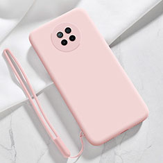Ultra-thin Silicone Gel Soft Case 360 Degrees Cover YK6 for Xiaomi Redmi Note 9T 5G Rose Gold