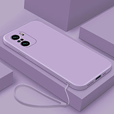 Ultra-thin Silicone Gel Soft Case 360 Degrees Cover YK7 for Xiaomi Poco F3 5G Clove Purple
