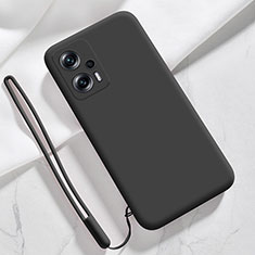 Ultra-thin Silicone Gel Soft Case 360 Degrees Cover YK7 for Xiaomi Redmi Note 11T Pro+ Plus 5G Black