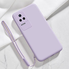 Ultra-thin Silicone Gel Soft Case 360 Degrees Cover YK8 for Xiaomi Redmi K50 5G Clove Purple