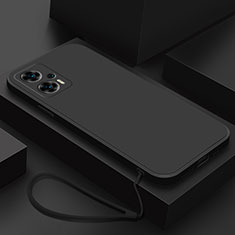 Ultra-thin Silicone Gel Soft Case 360 Degrees Cover YK8 for Xiaomi Redmi Note 11T Pro 5G Black