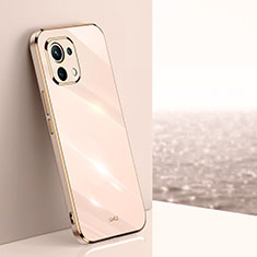 Ultra-thin Silicone Gel Soft Case Cover C03 for Xiaomi Mi 11 5G Gold