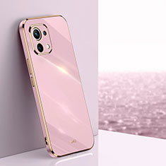 Ultra-thin Silicone Gel Soft Case Cover C03 for Xiaomi Mi 11 Lite 5G NE Pink