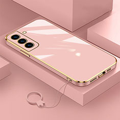 Ultra-thin Silicone Gel Soft Case Cover M01 for Samsung Galaxy S24 5G Rose Gold