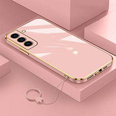 Ultra-thin Silicone Gel Soft Case Cover M01 for Samsung Galaxy S24 Plus 5G Rose Gold