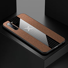 Ultra-thin Silicone Gel Soft Case Cover S01 for Oppo F15 Brown