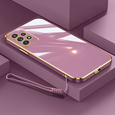 Ultra-thin Silicone Gel Soft Case Cover S01 for Samsung Galaxy A13 4G Purple