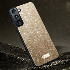 Ultra-thin Silicone Gel Soft Case Cover S01 for Samsung Galaxy S24 Plus 5G Gold